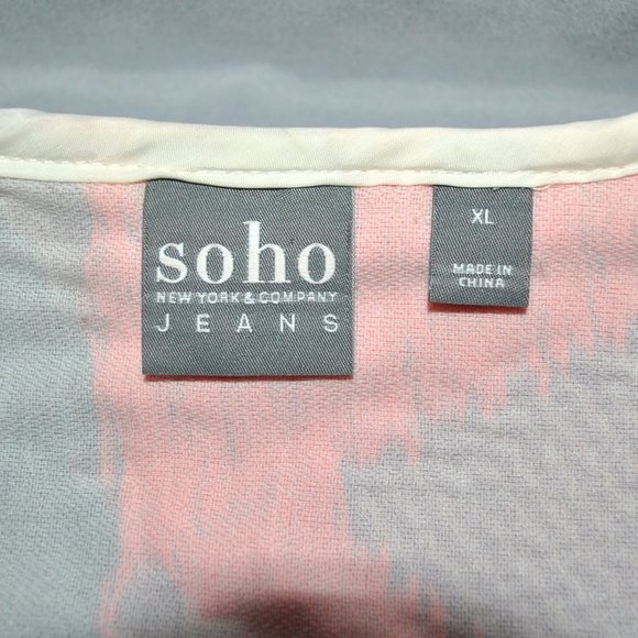 Soho New York & Company Abstract / Aztec Print Blazer. Sz XL - Picture 3 of 14